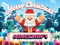MineCraft Christmas Jigsaw  Puzzle image